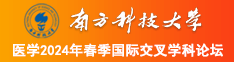 日操逼黄色南方科技大学医学2024年春季国际交叉学科论坛